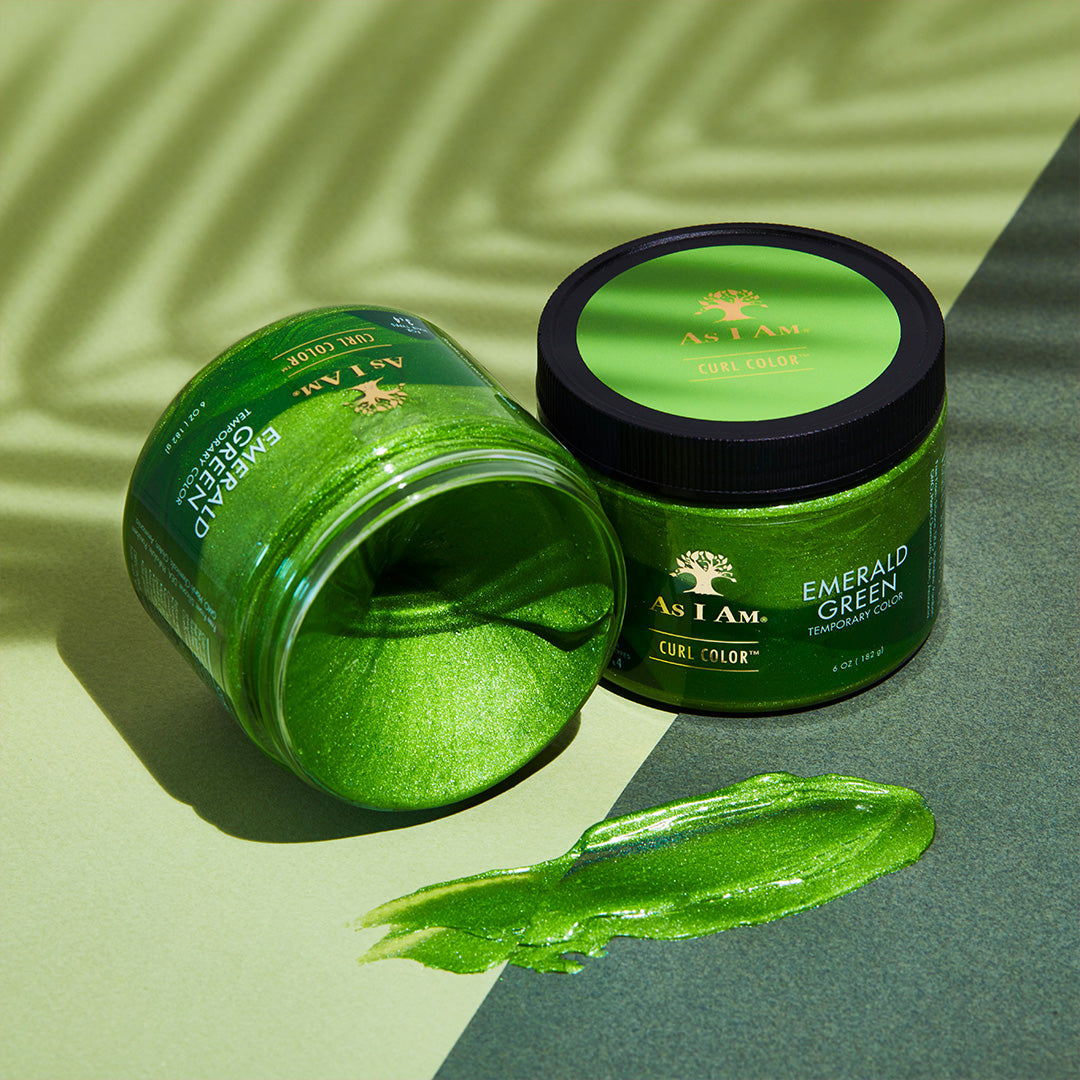 As i am Curl Color Emerald Green