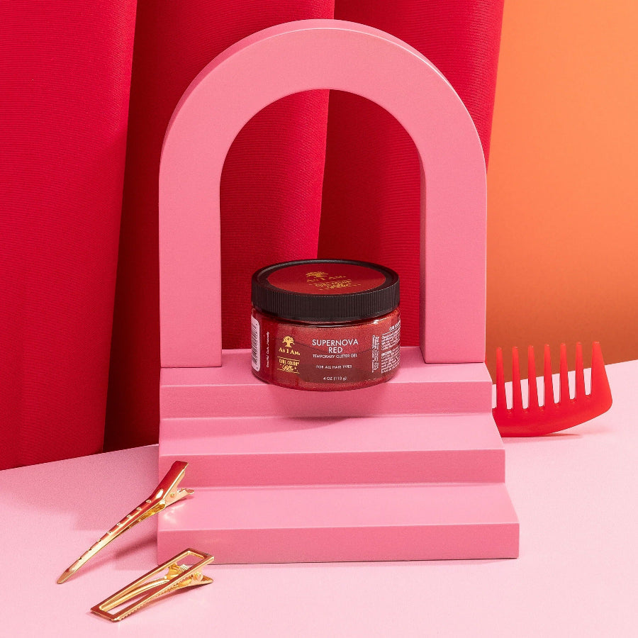 As i am Curl Color Glitter Supernova Red